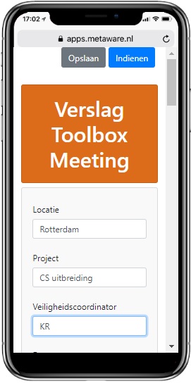 verslag toolbox meeting - telefoon